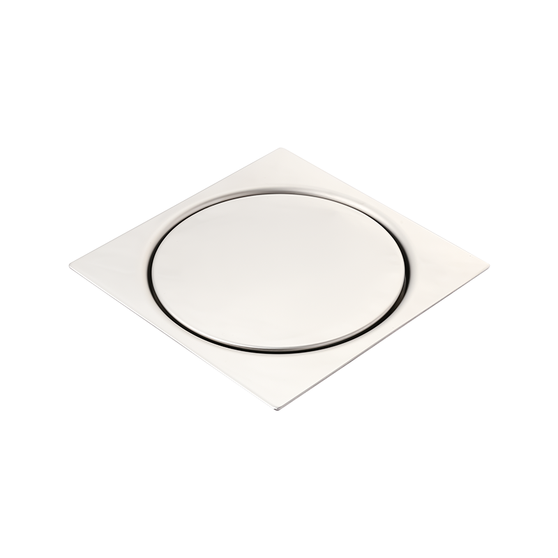 SZ104-12 120x120mm 4.8" Desagüe de piso de acero inoxidable tapa de goma con rejilla atornillada